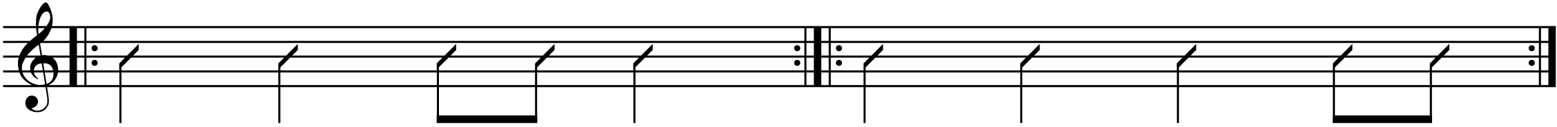 some syncopated rhythms.